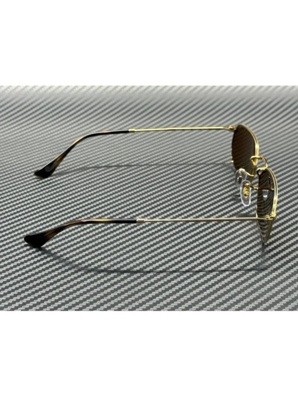 New Ray-Ban Men Arista Gold Sunglasses 57-18-145